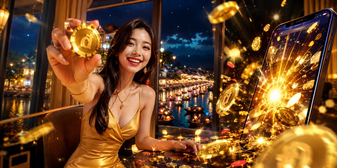 Người dùng tại Hội An truy cập casino di động trong không khí lễ hội